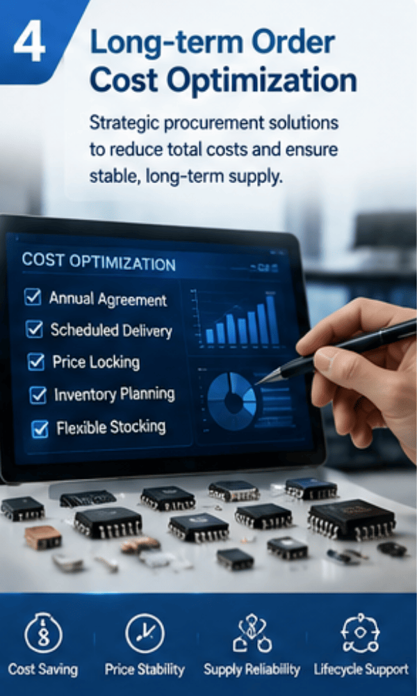 Long-term Order Cost Optimization