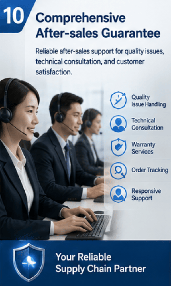 Comprehensive After-sales Guarantee